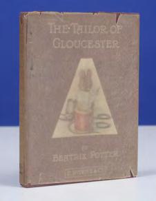 First Published Edition In the Rare Original Printed Glassine Dust Jacket POTTER, Beatrix. The Tailor of Gloucester. London: Frederick Warne and Co., 1903.