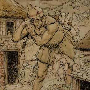 An exceptional watercolor encapsulating everything that Rackham is known for.