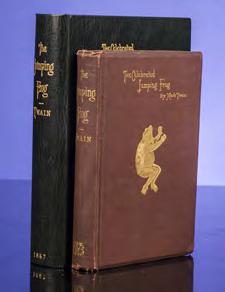Mark Twain's First Published Book A Fine Copy of the Exceptionally Rare First Issue TWAIN, Mark. The Celebrated Jumping Frog of Calaveras County, and Other Sketches... New York: C. H.