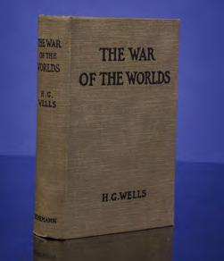 First Edition of One of the Most Enduring Science Fiction Novels in the English Language WELLS, H.G. The War of the Worlds. London: William Heinemann, 1898. First edition. Octavo.