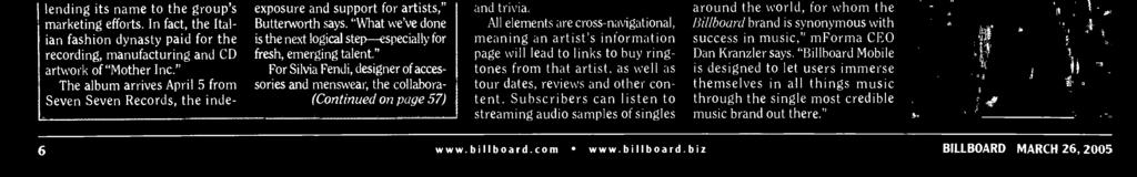 All elements are crss navigatinal, meaning an artist's infrmatin page will lead t links t buy ring tnes frm that artist, as well as tur dates, reviews and ther cntent.