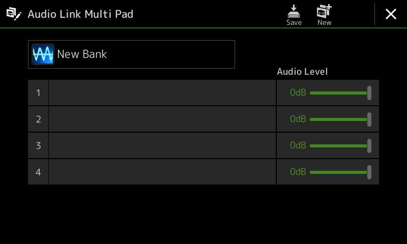 Multi Pad Step Recording via MIDI Step Recording can be carried out in the Step Edit page. After selecting a Multi Pad in step 4 on page 53, touch (Step Edit) to call up the Step Edit page.