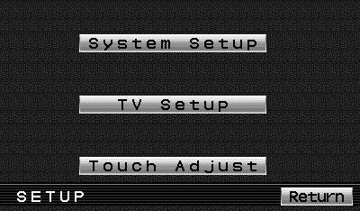Setup Function Setup Menu Screen SCRN Enter the Setup Menu Screen Press the [SCRN] button for at least 1 second. Setup Menu Screen is displayed.