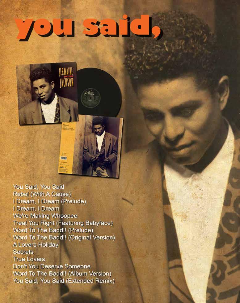 1.3 The LaFace Years You Said October, 1991 The last solo album of Jermaine was released in October 1991, and was called You Said.
