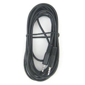 RiteAV - 3.5mm Stereo Headphone Cable - 12ft. From Amazon.com Alternatively self powered pc speakers are a good way to go.