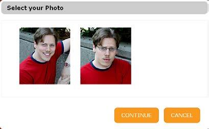 Select your Photo Finally, choose which photo you want to submit with your audition and click Continue.