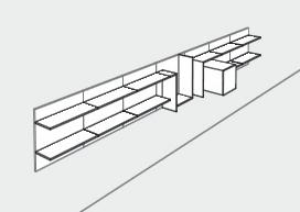 left 4 modules B right module D box (white)