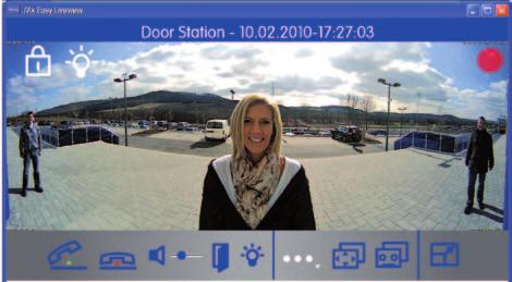 quick recording and PTZ functions. MOBOTIX supplies MxEasy software to enable the Door Station to be conveniently operated with a computer.