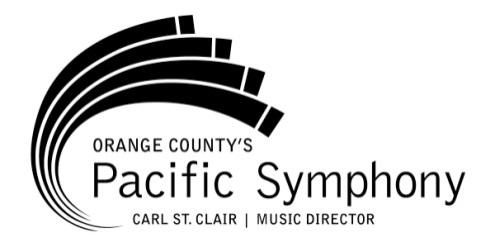 MEDIA CONTACTS: Janelle Kruly Public Relations Associate Pacific Symphony (714) 876-2385 jkruly@pacificsymphony.
