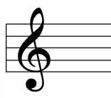 Treble Clef: The Treble Clef symbol: The treble clef is the most commonly used clef in writing music. The musical notes, from low to high, are in this order: A, B, C, D, E, F, G.