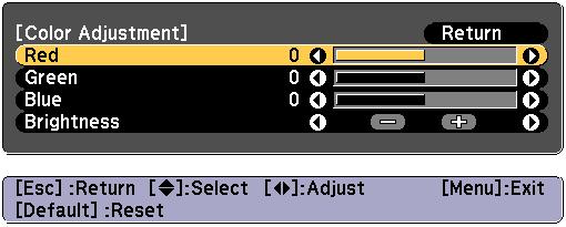 Multi-Projection Function 97 c Select the re you wnt to djust, nd then press the [ ] button. The selected re is displyed in ornge.
