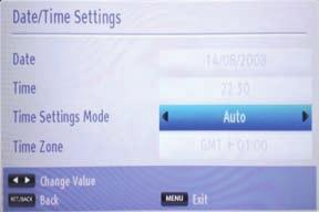 Setting Date/Time Source Settings Configuring Date/Time Settings You can configure date/time preferences by using this menu screen.