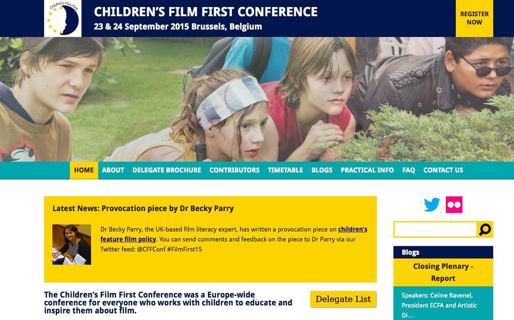 Being and becoming European: imagining European cinema for children 3 As a woman in academia, I have often found it uncomfortable to appear to promote oneself and I am aware that my text so far may