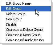 25.6.2 Edit Group To modify an existing group, highlight the desired group and select Edit Group from the