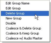 Editing a group will result in the creation of a new mix in the Mix Tree that contains the edited group.