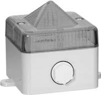 Bulletin 855B Industrial Beacons Product Selection Bulletin 855B Mini Square Beacons High Intensity 5 Joule Strobe Beacon IP66/UL Type 13/3R Standards Compliance and Certifications EN/IEC 60947-5-1
