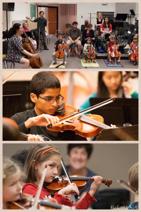 Violin students of Vannia Phillips: Michael LeMasters, American Suzuki Institute; Natalya Harp, Blue Lake.