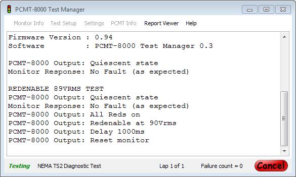 6. Using the Test Manager Software When the test is complete, you will have the option to save the