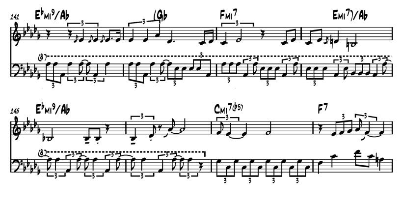 Dexter Gordon Examples: Dexter1 = Intro and 1st A section; Dexter 9A = 2 nd chorus, 1st A