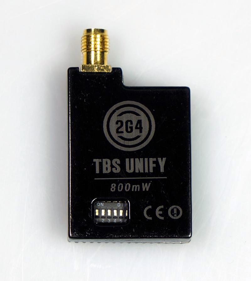 TBS UNIFY 2G4 500mW / 800mW 16ch Video Tx High quality, long range, micro video transmitter Revision 2014-07-11 The latest and greatest 2G4 video transmitter from the leaders in long range technology.