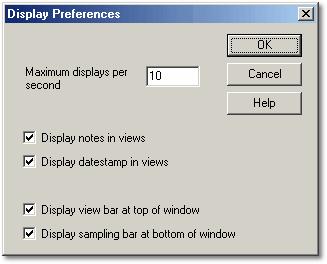51 PicoScope User Guide 5.5.3 Display Preferences From the File menu, select Setup, then Display. This dialog box contains a number of options which affect how all windows are displayed.