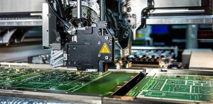 Board production and conformal coating State of the art production equipment for maximum flexibility with all batch sizes are the basis for our production.