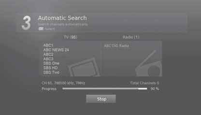 factory default in menu, the installation wizard will operate automatically.