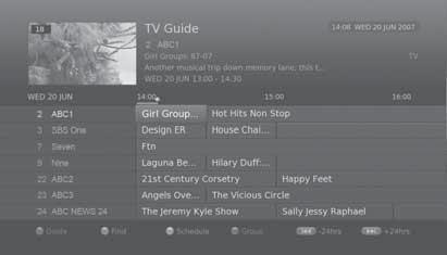Recording and Playback Scheduled Recording You can easily set the recording reservations in TV Guide, Schedule or i-plate navigation mode.