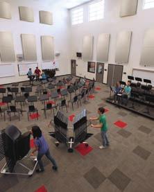 Diffusion of musical sound is necessary so that the music can be clearly heard from all points in a facility.