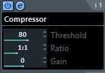 Compressor An example: If you have a setup with 8 layers, and you enter the chord C in layer 3 and G7 in layer 7, you get the following result: chord C in layers 1 to 6 and G7 in layers 7 and 8.