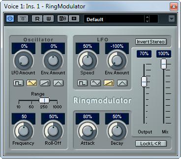 Modulation Plug-ins Manual button Filter Lo/Hi Use this button to activate/deactivate the Manual function. If activated, the flanger sweep is static, that is, no modulation takes place.