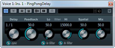 Delay Plug-ins Filter Lo Filter Hi Mix Affects the feedback loop of the effect signal and allows you to roll off low frequencies from 10 Hz up to 800 Hz.