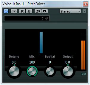 Pitch Shift Plug-ins PitchDriver LE AI Elements Artist Nuendo Included with X NEK PitchDriver was created for sound design purposes in postproduction.