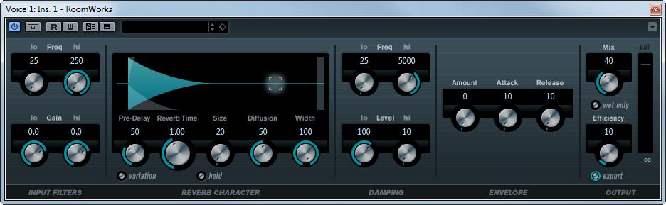Reverb Plug-ins RoomWorks To access your impulse responses again, proceed as follows: 1.