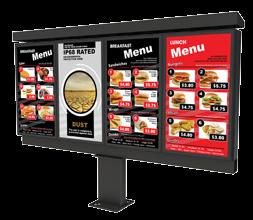 standards Ample space available to integrate speakers, microphones, or LED static light boxes Displays can