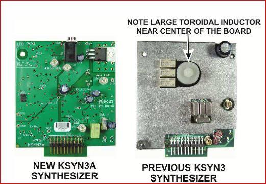 c. The original KSYN3 board will have a metal plate mounted as shown in the picture above. d.