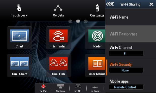 User can enable Wi-Fi, set