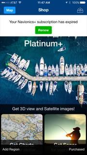 Navionics Boating App Example using Boating Caribbean & South America User must have an Active