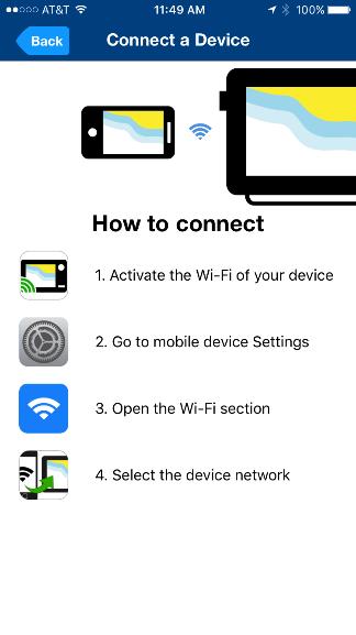 With MFD Wi-Fi ON, user