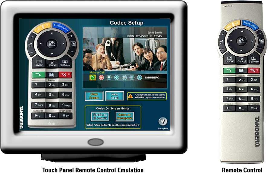 GENERAL USE 3.1 Using the Remote Control The TANDBERG Remote Control is used to navigate the codec menus for setup and configuration.
