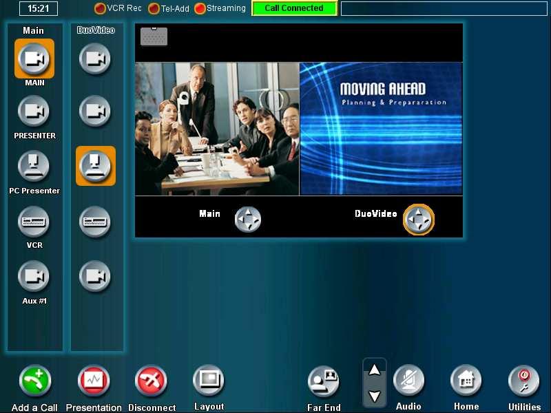 TOUCH PANEL OPERATION 4.3.1 Presentation tion Presentation can be a very effective presentation tool that enables you to present material other than just the main camera.