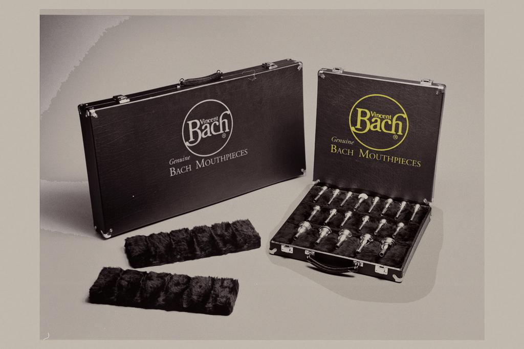 31 Brass Mouthpiece Accessories: Cases, Pouches & Cleaner Brass Mouthpiece Accessories: Pouches, Adapters & Visualizers Bach Mouthpiece Display Cases 195H Bach brass mouthpiece display cases feature