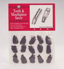 62 63 woodwind accessories Woodwind Accessories: Thumb Savers/Rests, MP Patches Selmer Thumb Savers Made from soft rubber. Covers (slips over) the thumb rest on clarinets and saxophones.