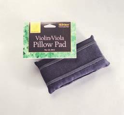 Foam rubber-padded, conforms securely and comfortably to shoulder. Fits all 4/4 and 3/4 size violins and all size violas.