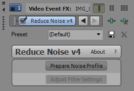 5. Filtration process details This section explains how to apply the Neat Video noise reduction to a video clip in Vegas. 5.1. Stage I. Add Neat Video effect 1. Click the Event FX.