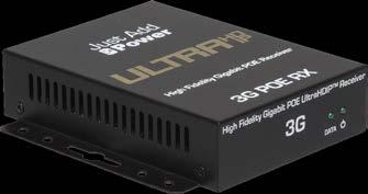 Enhanced Gigabit PoE Receiver (maximum input 1080p) Compatible with 2G & 3G* 3G 508PoE Standard Gigabit PoE Receiver UHD-capable 518AVP A/V Pro