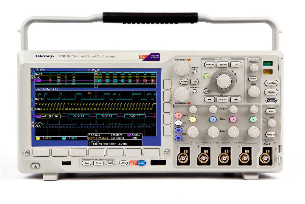 Mixed Signal Oscilloscopes MSO3000 Series, DPO3000 Series Datasheet Connectivity USB 2.