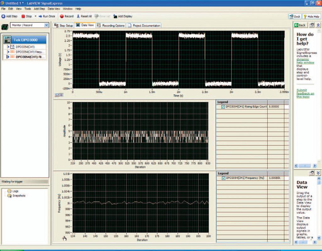 Datasheet NI LabVIEW SignalExpress Tektronix Edition is a fully interactive measurement acquisition and analysis software developed jointly with National Instruments and optimized for the MSO/DPO