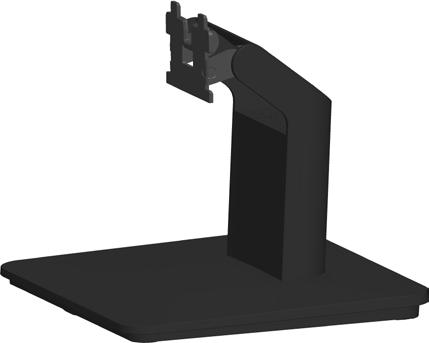 Place the monitor stand base on a stable table