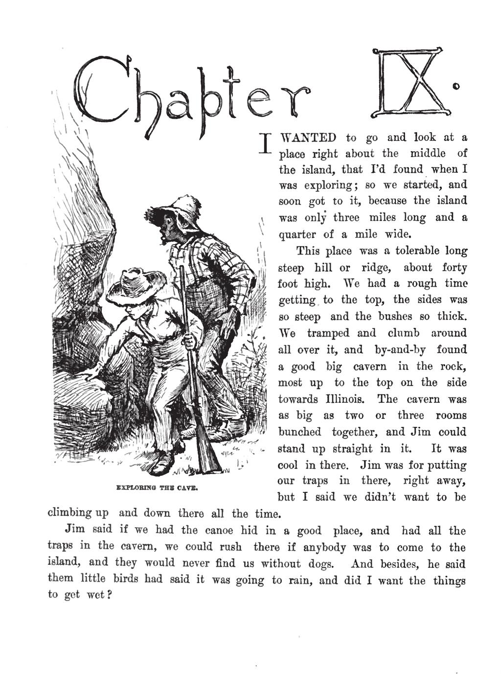 Page from the first edition of Adventures of